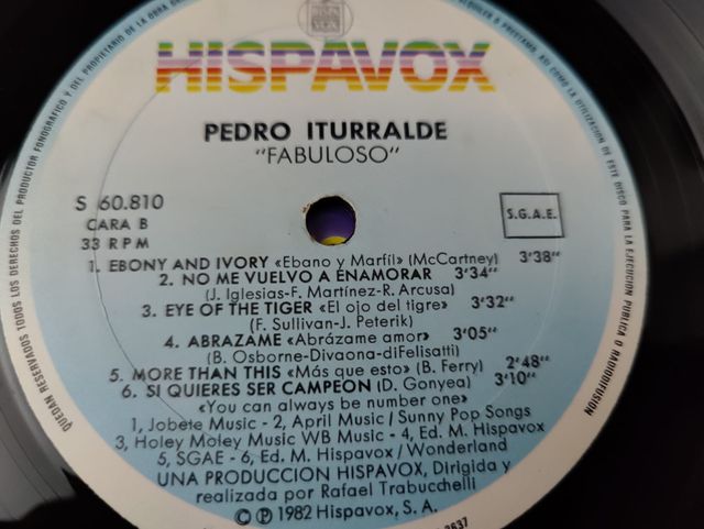 Vinilo Pedro Iturralde