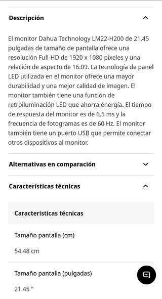 Monitor lcd Dahua 21,45"