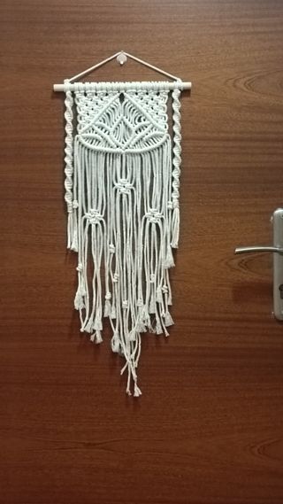 Tapiz boho en macramé