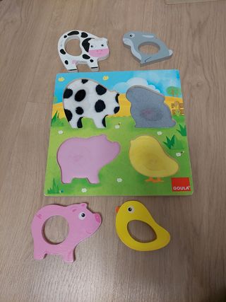Juguete puzzle de animales