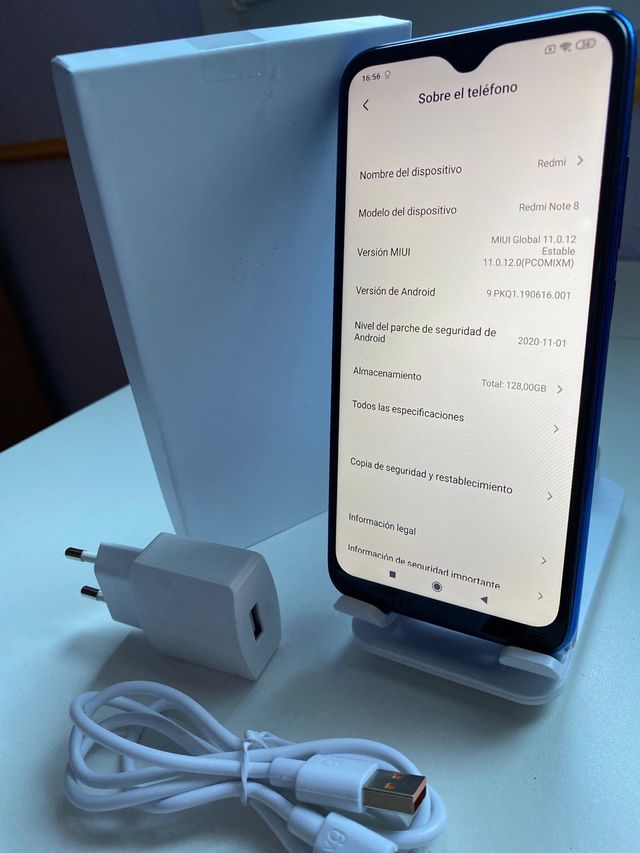 Smartphone Redmi Note 8 telefono gratuito da 128 GB.