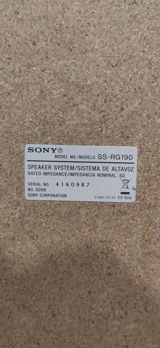 Equipo de música Sony