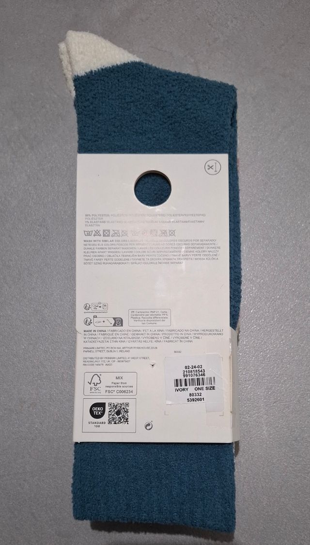 Due paia di calze morbide in pile