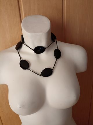 PULSERA ROSA Y COLLAR NEGRO