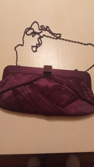 Bolso fiesta burdeos 