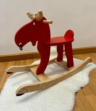 Reno Alce Balancín Madera Maciza