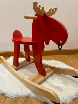 Reno Alce Balancín Madera Maciza