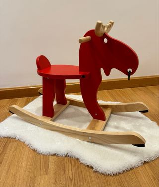 Reno Alce Balancín Madera Maciza