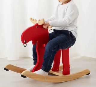 Reno Alce Balancín Madera Maciza