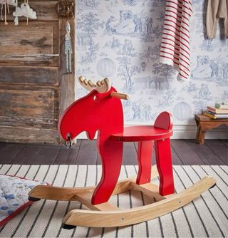 Reno Alce Balancín Madera Maciza