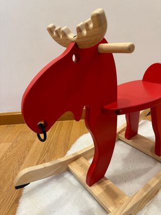 Reno Alce Balancín Madera Maciza