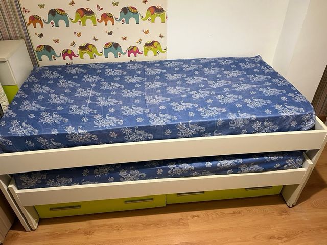 Cama nido 90, colchones no incluidos