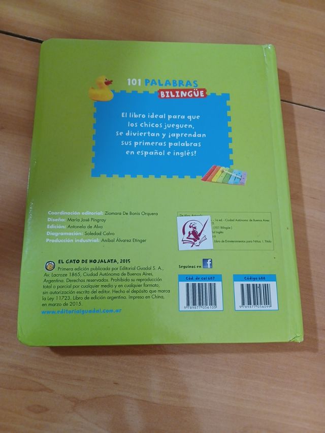 Libro 101 Palabras Bilingue