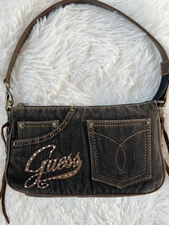 Borsa Guess Y2K in Denim Nero – Vintage Iconico