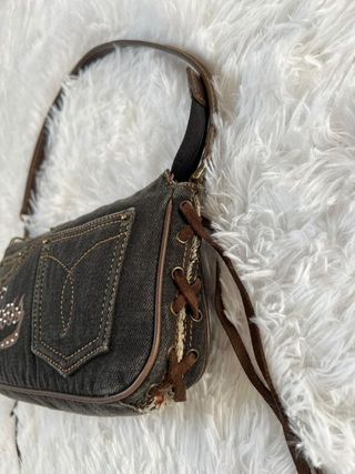 Borsa Guess Y2K in Denim Nero – Vintage Iconico