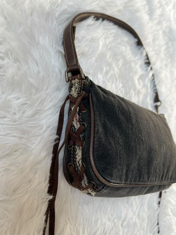 Borsa Guess Y2K in Denim Nero – Vintage Iconico
