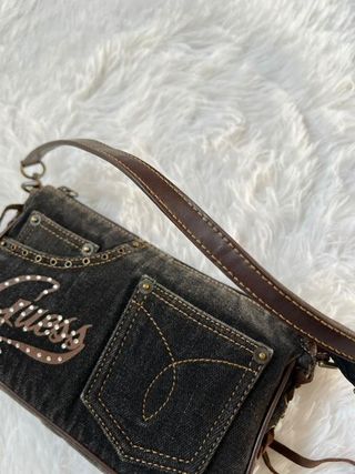 Borsa Guess Y2K in Denim Nero – Vintage Iconico