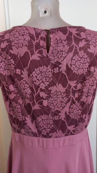 Elegante Vestido Rosa de Fiesta Nuevo 38/40