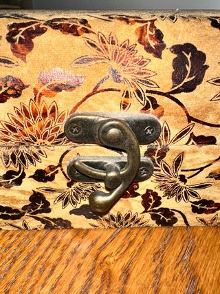 Juego de dos cajas decorativas de ante