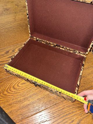 Juego de dos cajas decorativas de ante