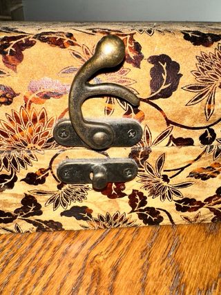 Juego de dos cajas decorativas de ante