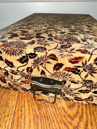 Juego de dos cajas decorativas de ante