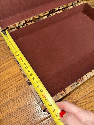 Juego de dos cajas decorativas de ante