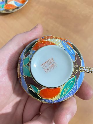 art by japan! set 4 tazas con platito