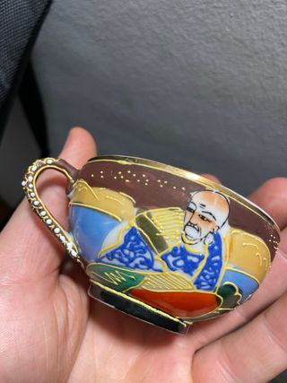 art by japan! set 4 tazas con platito