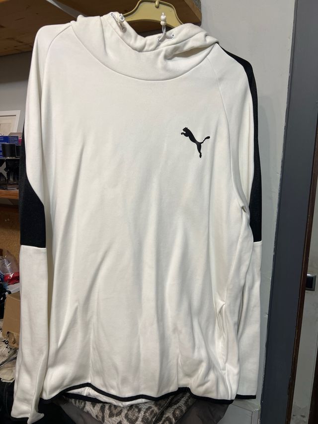 Sudadera Puma  blanca L.