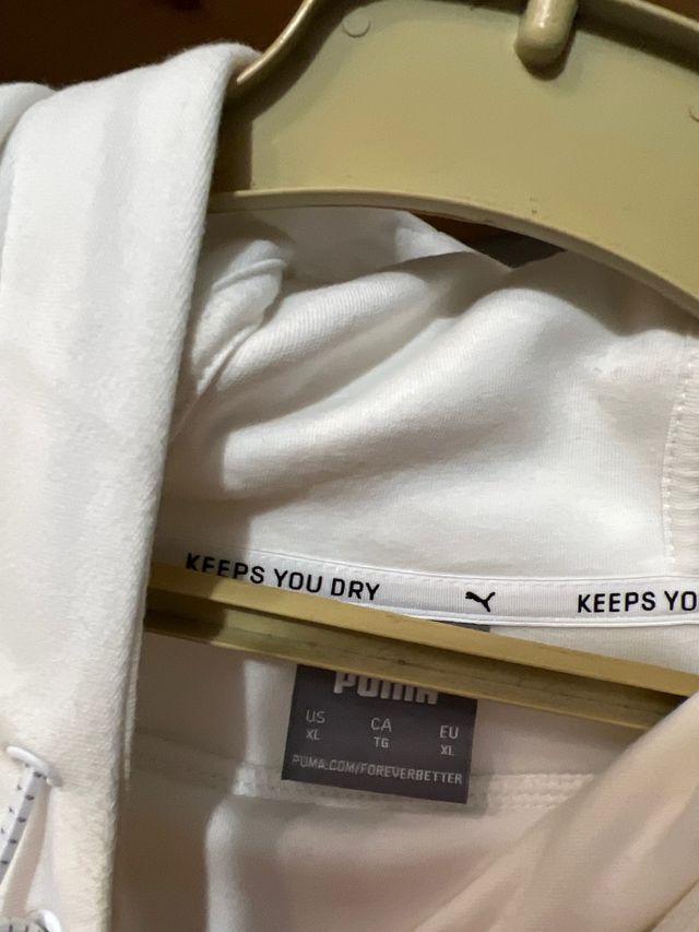 Sudadera Puma  blanca L.