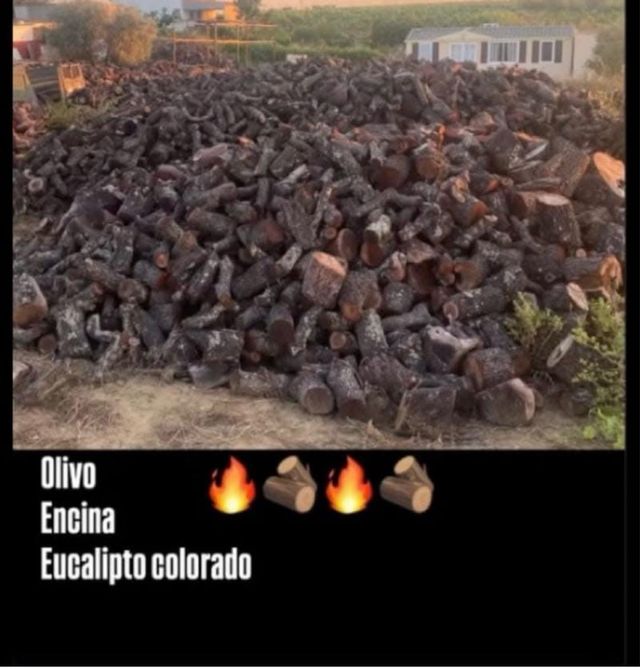 Leña de encina y olivo