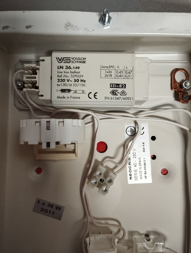 Lampara techo cocina