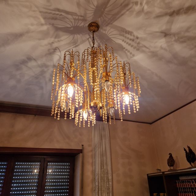 Lampadario Cristallo '80