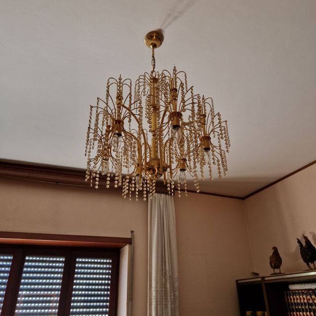 Lampadario Cristallo '80