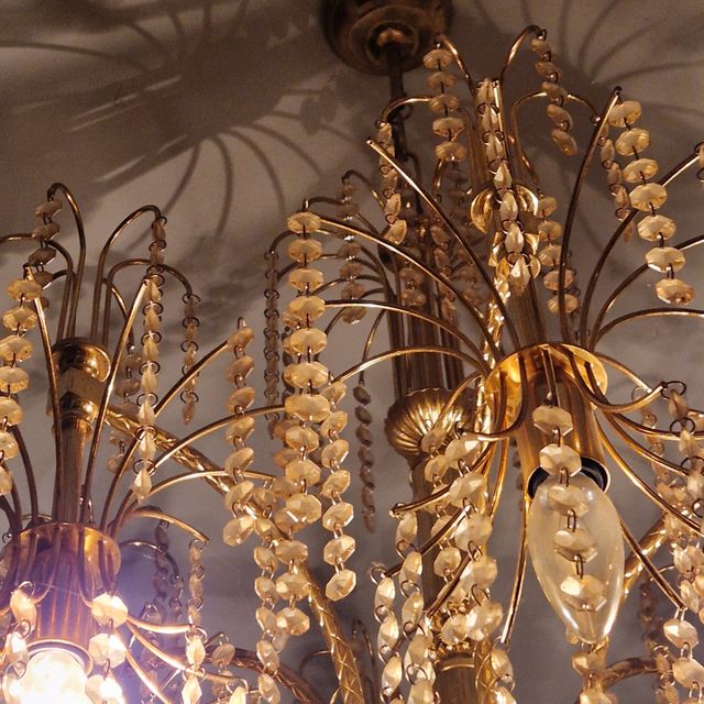 Lampadario Cristallo '80