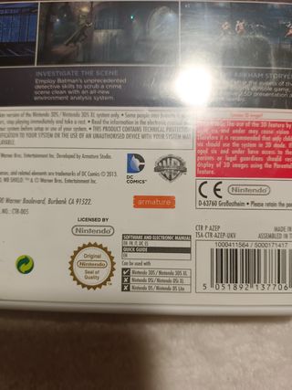 Juego Nintendo 3DS