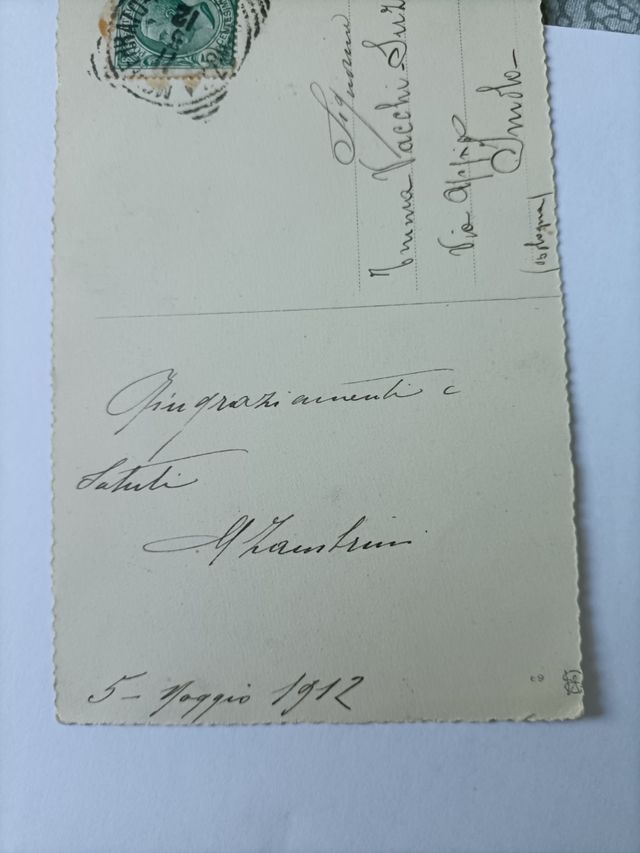 Cartolina vintage 1912
