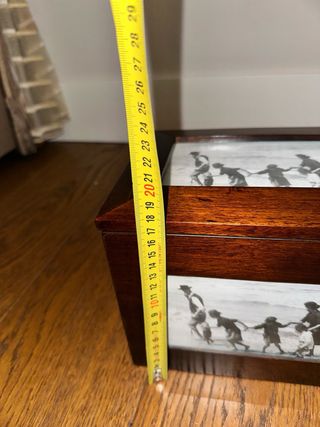 Caja de madera álbum de fotos