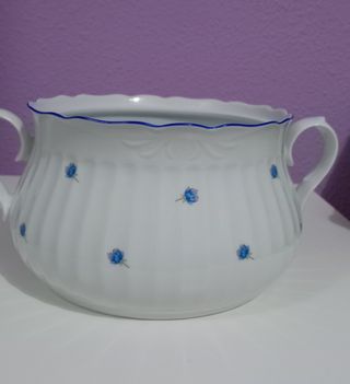 Preciosa sopera SANTA CLARA Porcelana fina