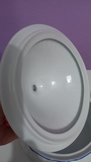 Preciosa sopera SANTA CLARA Porcelana fina