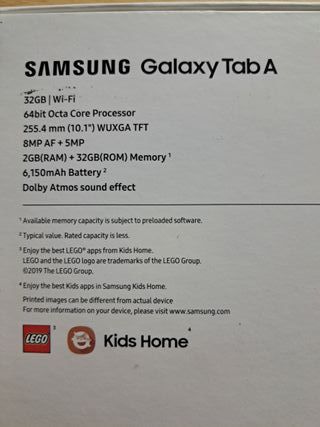 Tablet Samsung Galaxy Tab A 2019 10" SM-T510