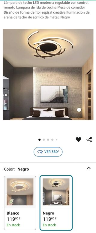 Lámpara de techo LED moderna