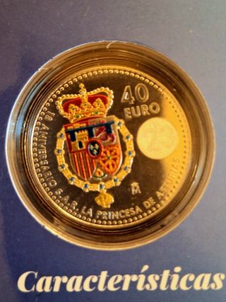 Moneda cartera princesa Leonor Asturias