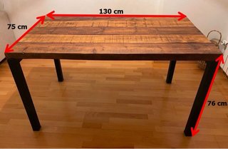 Mesa comedor tipo Industrial
