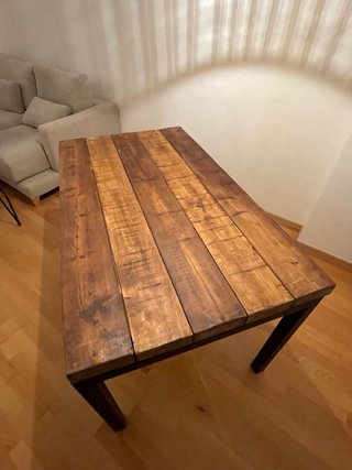 Mesa comedor tipo Industrial