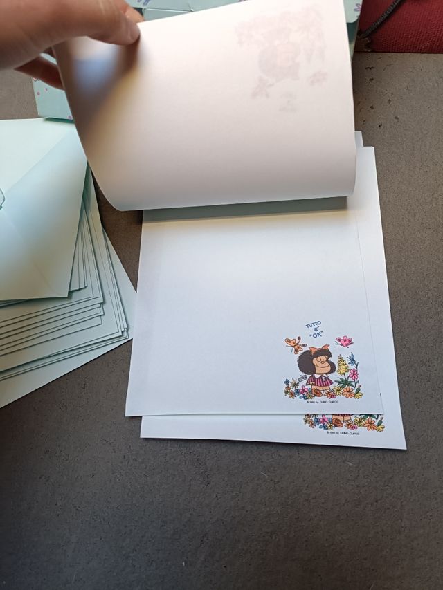 Carta da lettera vintage Mafalda