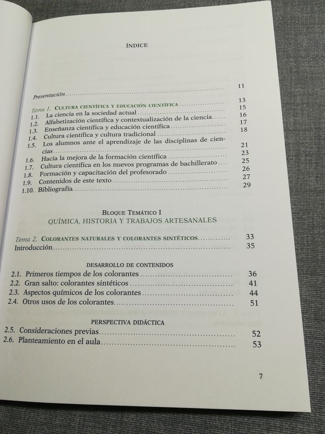 Química y cultura científica