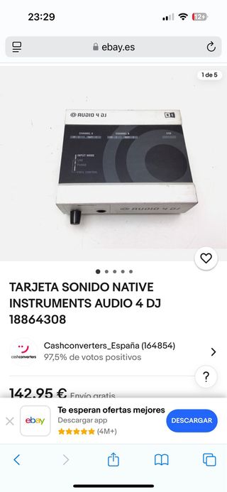 Tarjeta Sonido Native Instruments Audio 4DJ