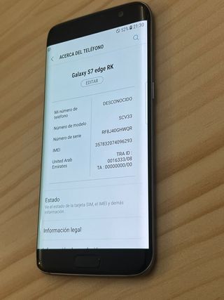 Samsung Galaxy S7edge 32GB como nuevo 🔥